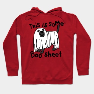 Halloween Dog This is Some Boo Sheet Hoodie